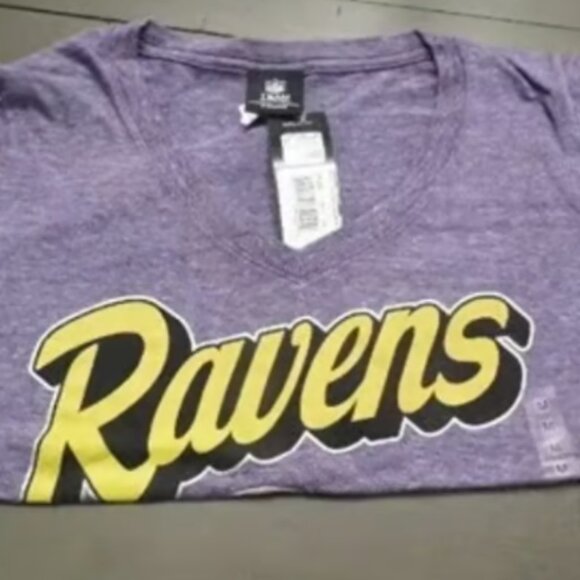 5th & Ocean by New Era Women's Baltimore Ravens Tri-Natural T-Shirt, Medium - Picture 4 of 6
